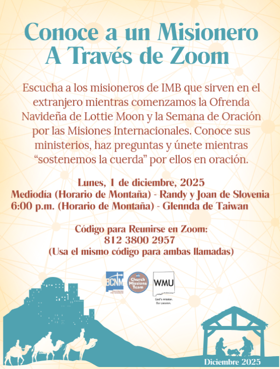 Meet a Missionary Zoom- Dec 2025 Meet a Missionary Zoom- Dec 2025