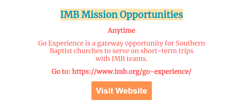 IMB Opportunities